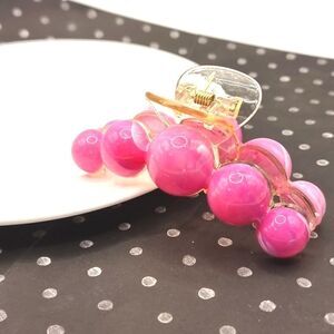 New retro tie dye round  hair clip claw